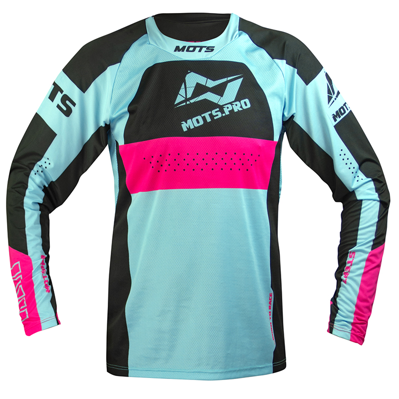 Bild von Trial Jersey Mots Step 7 hellblau/schwarz Modell 2024